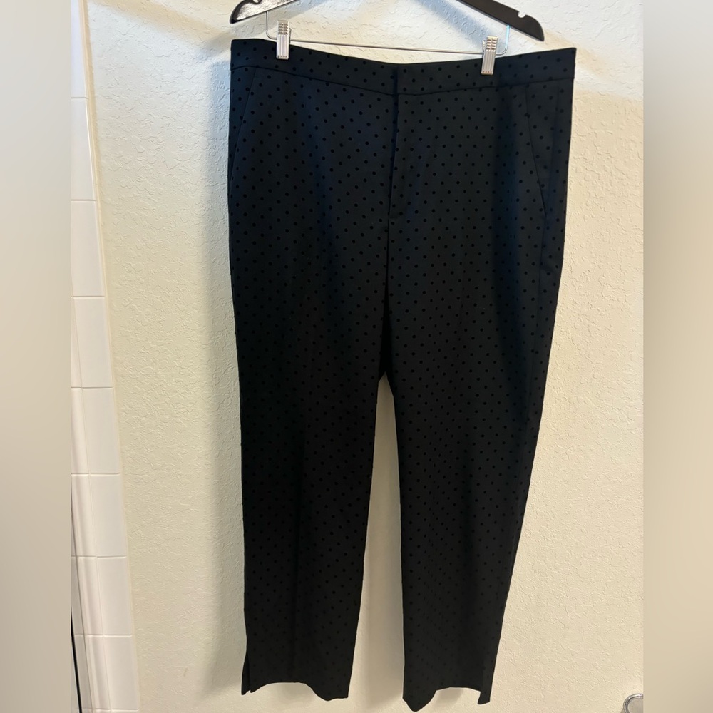 BANANA REPUBLIC - Black Polka Dot Dress Pants - Size 18